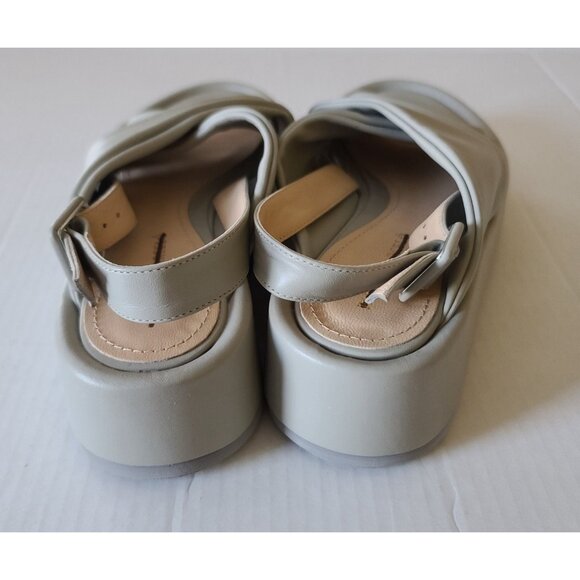 Paloma Barcelo Free People Sima Platform Slingback Sandals US 8.5 EU39 Grey NWOB - Picture 9 of 12